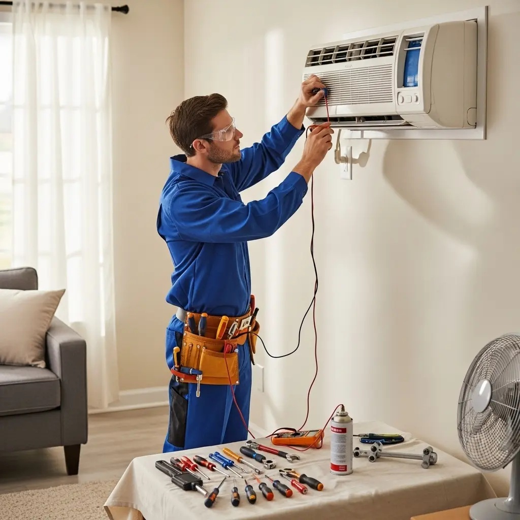 Selendi İtimat İtimat klima gaz dolumu ve bakım – Enerji verimliliği artırıldı. - Teknik servis örneği